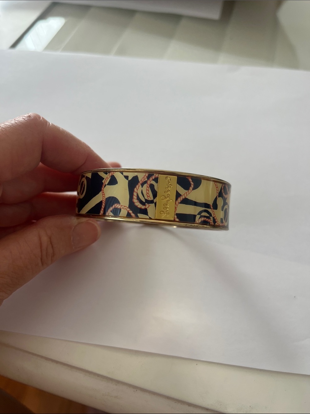Rare vintage Lilly Pulitzer bangle bracelet